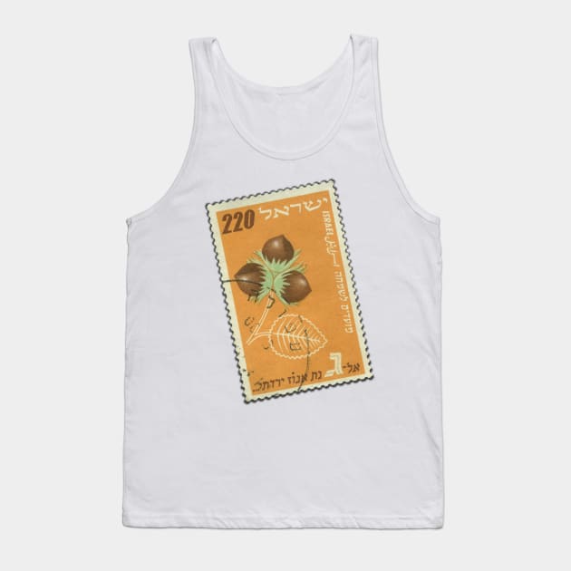 Vintage Israeli postage stamp Tank Top by designberg